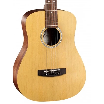cort ad mini op open pore standard series 3/4 size mini body travel acoustic guitar come with gigbag