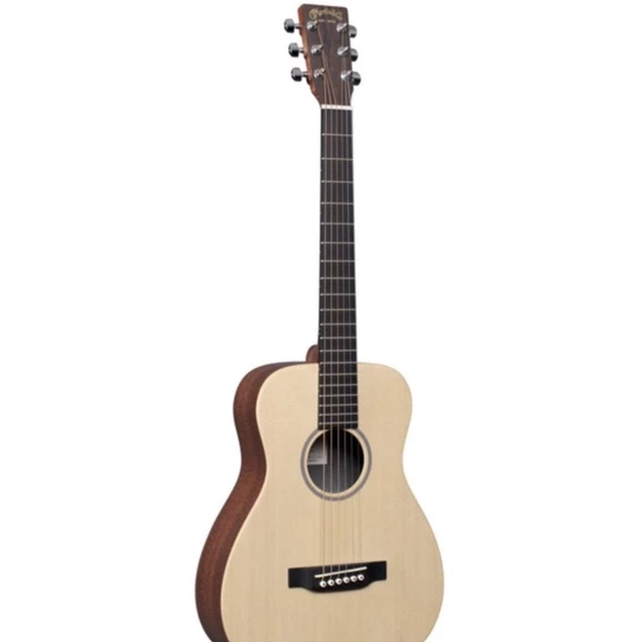 martin lx1 little martin solid sitka spruce top acoustic guitar with padded gig bag