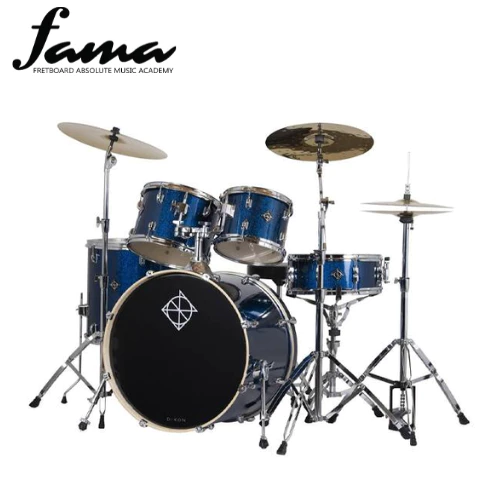 dixon spark sp522a drum set complete standard 5 piece drum kit bundle