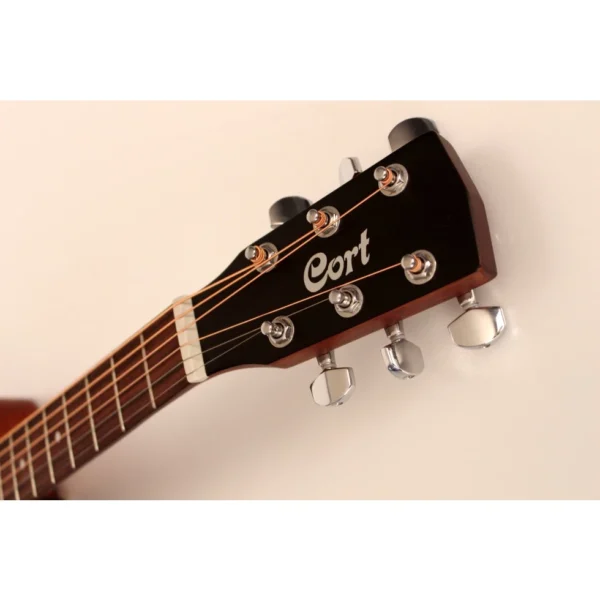 cort ad mini m open pore standard series 3/4 mini body full mahogany travel acoustic guitar
