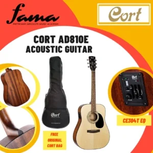 cort ad810e op open pore standard series beginner acoustic guitar come with pickup and gigbag