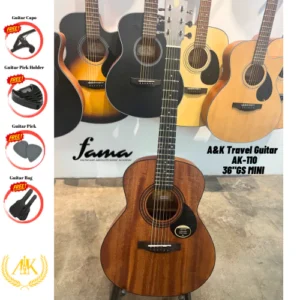 a&k acoustic guitar ak 110 36inch travel guitar