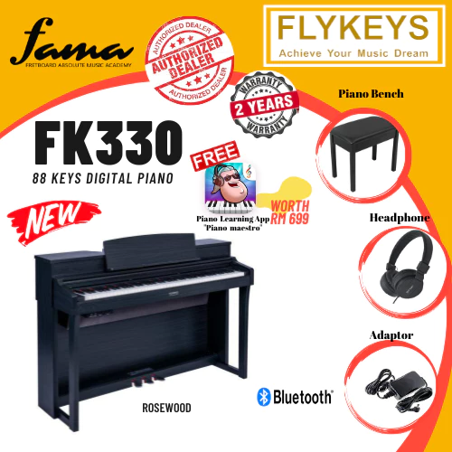 flykeys fk330 88 key digital electric upright piano (fk 330 / fk 330)