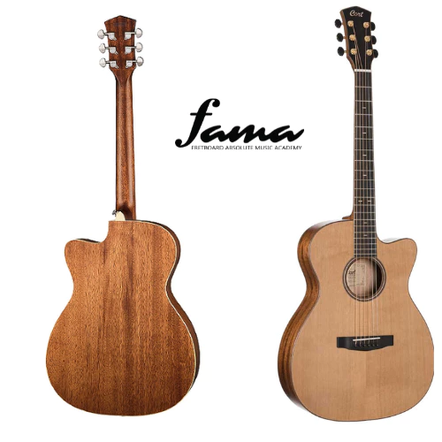 cort pure ocf ns natural satin all solid acoustic electric guitar full solid