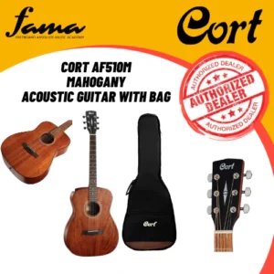 cort af510 m mahogany acoustic guitar with bag (af 510m af 510m)