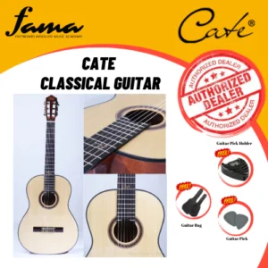 cate classical guitar spruce wood full size