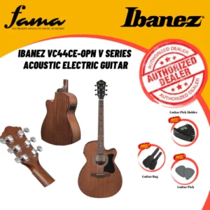 ibanez vc44ce opn v series acoustic electric guitar, open pore natural