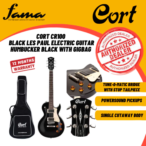 cort cr100 electric guitar jatoba fretboard with gig bag