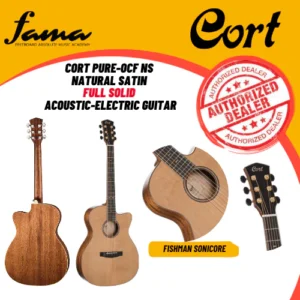 cort pure ocf ns natural satin all solid acoustic electric guitar full solid