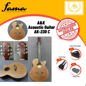 a&k ak 230 c 40'' cutaway acoustic guitar (mahogany) (ak230)