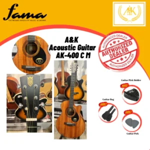 a&k acoustic guitar ak 400 c m