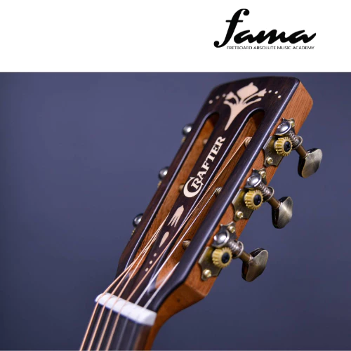 crafter mino series mino/black walnut acoustic guitar mino body solid engelmann spruce top and laminated black