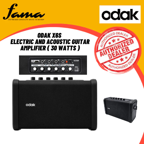 odak x6s electric and acoustic guitar amplifier (30 watts)