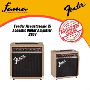 fender acoustasonic 15 acoustic guitar amplifier, 230v