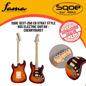 sqoe sest 250 strat style hss electric guitar