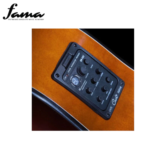 cate qm 704ce acoustic guitar retro (with pickup)