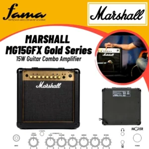 marshall mg15gfx gold series 15w guitar combo amplifier (mg15gfx e / mg 15gfx)
