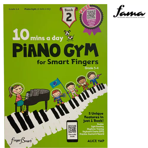 finger smart dino music theory for young musician book 1 & book 2 by alice yap