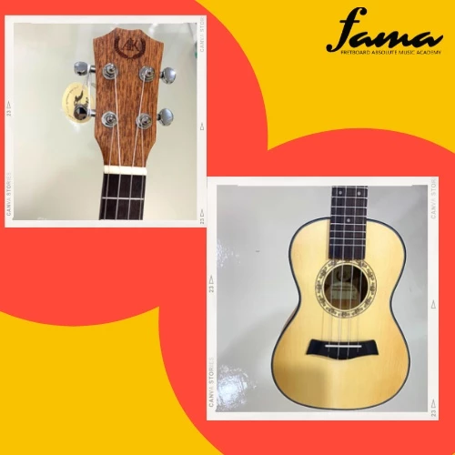 a&k ukulele uk 23 22 spruce top mahogany concert beginner