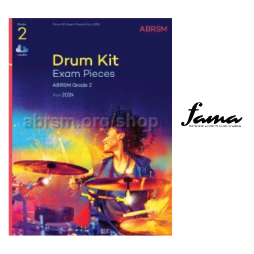 abrsm drum kit exam pieces from 2024 grade 2