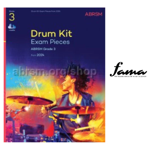 abrsm drum kit exam pieces from 2024 grade 3