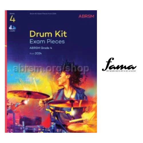 abrsm drum kit exam pieces from 2024 grade 4