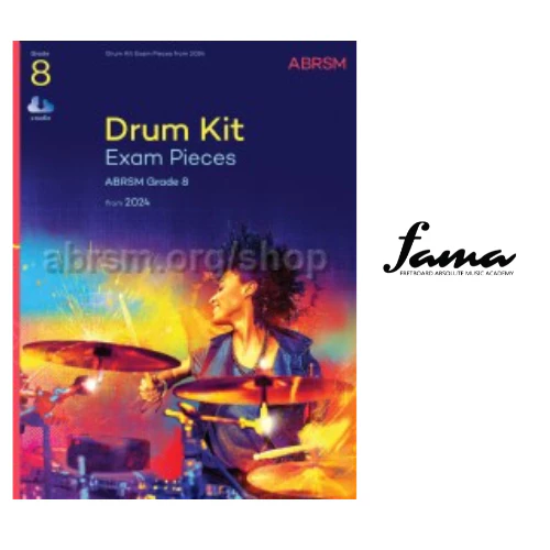 abrsm drum kit exam pieces from 2024 grade 8