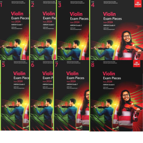 abrsm violin exam pieces from 2024 grade 1 8