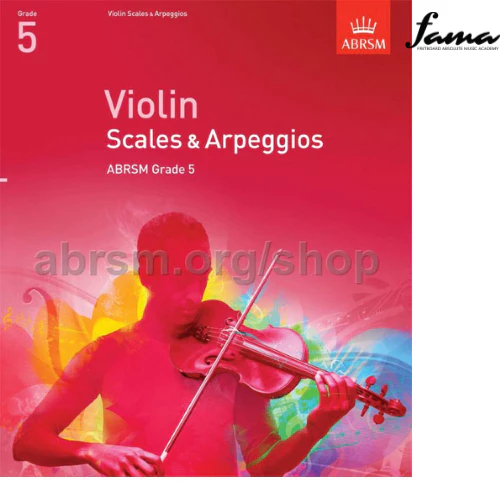 abrsm violin scale & arpeggios exam book grade 1 8