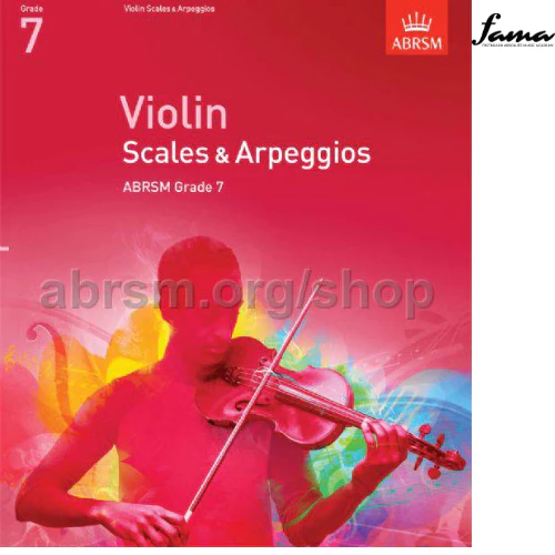 abrsm violin scale & arpeggios exam book grade 1 8