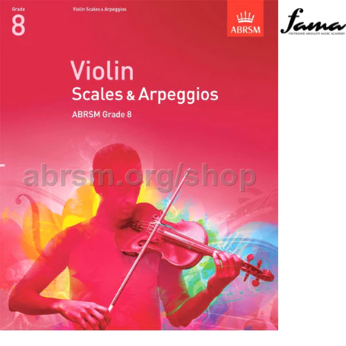 abrsm violin scale & arpeggios exam book grade 1 8