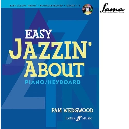 easy jazzin about for piano keyboard (revised) book pam wedgwood
