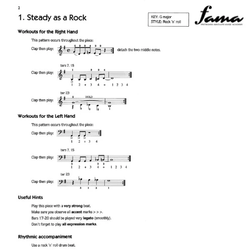 easy jazzin about for piano keyboard (revised) book pam wedgwood 2