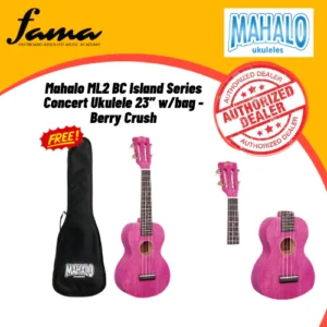 mahalo ml2 island series concert ukulele 24” w/bag
