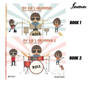 my kid’s drummer book 1 & book 2 groove start from young dynamic publication for young age