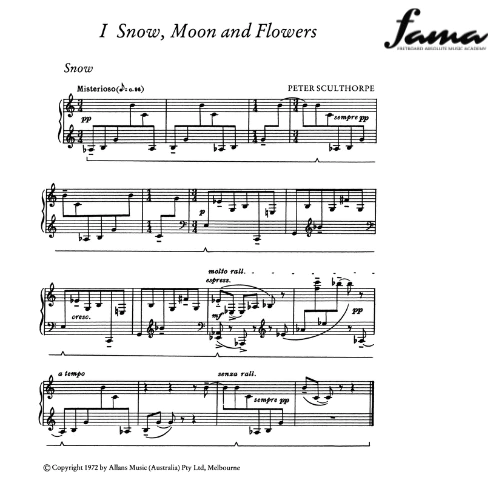 night pieces (piano solo) peter sculthorpe