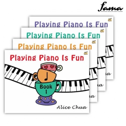 playing piano is fun book 1 book 4 by alice chua practical book piano book music book