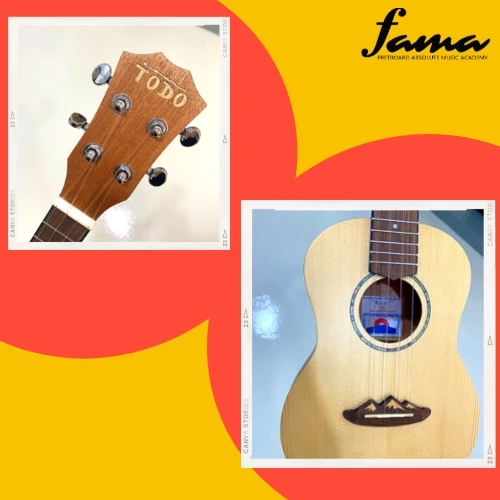 todo solid top spruce utd b20t 26’ ukulele tenor size