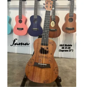 a&k hello kitty design mahogany 23" concert size ukulele for beginner