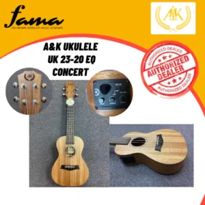 a&k ukulele a&k uk 23 20 full mahogany concert with eq