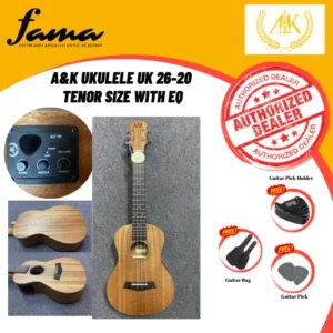 a&k ukulele uk 26 20 tenor size with eq