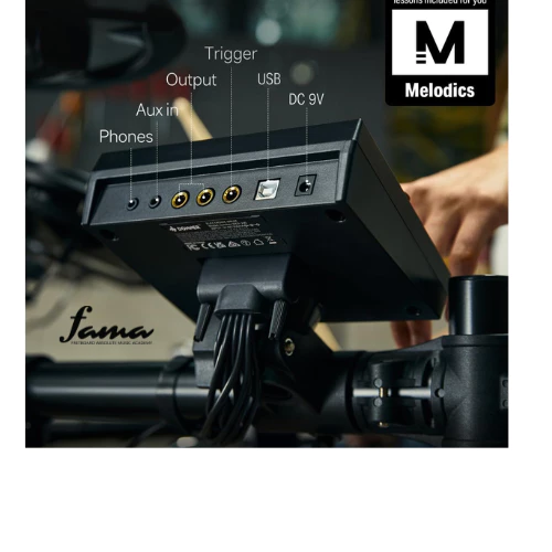 donner ded 200 electronic drum set, electric drum kit with quiet mesh drum pads, 2 cymbals w/choke, 31 kits and 45