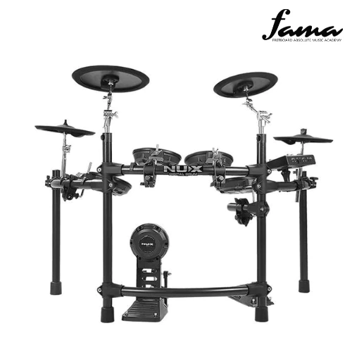 nux dm 7 5 piece digital electronic drum set with mesh head