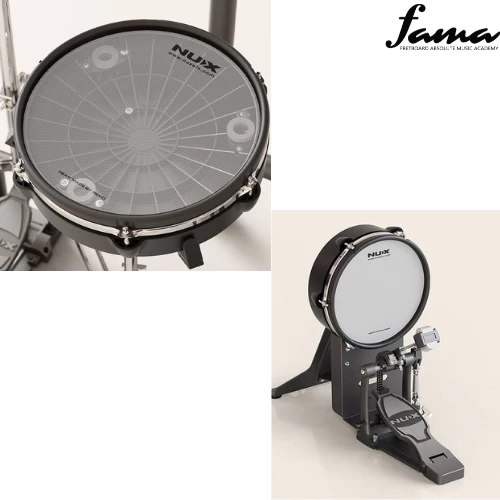 nux dm 8 5 piece professional digital electronic drum set with remo mesh head (dm8 dm 8)