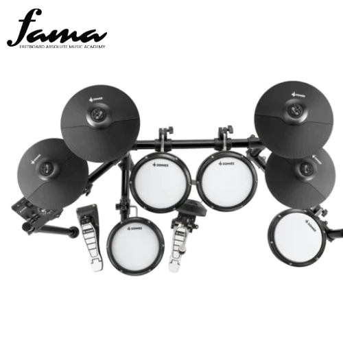 donner ded 200 electronic drum set, electric drum kit with quiet mesh drum pads, 2 cymbals w/choke, 31 kits and 45