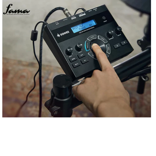 donner ded 200 electronic drum set, electric drum kit with quiet mesh drum pads, 2 cymbals w/choke, 31 kits and 45