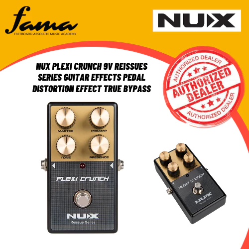 nux plexi crunch 9v reissues series guitar effects pedal distortion effect true bypass