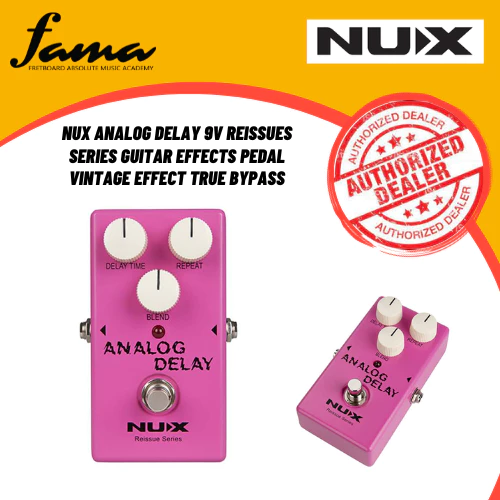 nux analog delay 9v reissues series guitar effects pedal vintage effect true bypass