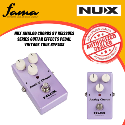 nux analog chorus 9v reissues series guitar effects pedal vintage true bypass