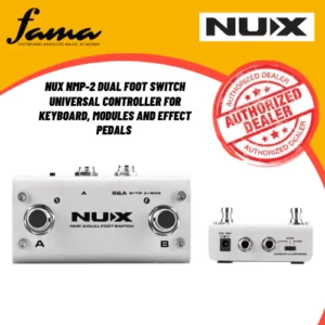 nux nmp 2 dual foot switch universal controller for keyboard, modules and effect pedals